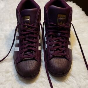adidas Purple and White Athletic Shoes